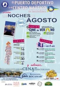 ‘Las Noches de Agosto’ se celebrarán todos los martes, jueves y viernes en el salón de actos del Centro Náutico