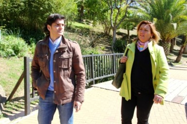 Cifrián y Serrano han comprobado hoy los trabajos de ejecución del proyecto, que se acomete gracias a una prórroga que el Gobierno municipal consiguió para los FOMIT. 