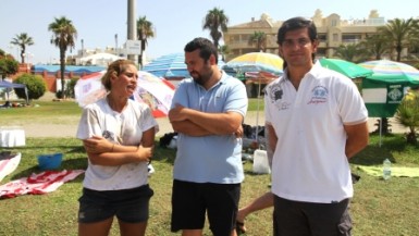 El concejal de Deportes asistió al evento, que tuvo lugar el pasado sábado en la playa Malapesquera. 