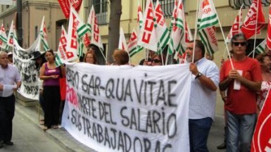 Denuncian el recorte de un 15% del salario de las nóminas correspondientes al pasado mes de julio en la empresa SARquavitae y que afecta a la totalidad de la plantilla.