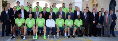 Esta visita se enmarca en la colaboración que se inició hace ya un año con el Unicaja.