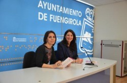 La concejala de Igualdad del Ayuntamiento de Fuengirola, Mª Luz Puentes, acompañada por la presidenta de la Asociación de Mujeres en Igualdad, Cristina Bornao, ha ofrecido una rueda de prensa para informar del taller gratuito de Corresponsabilidad y conciliación de la vida laboral y familiar que se impartirá en el edificio Colores de Los Boliches el próximo jueves, 20 de marzo, a partir de las 17:00 horas.