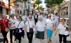 Benalmádena se ha unido hoy a la celebración del Día Mundial contra el Tabaco con una marcha solidaria, organizada por la Asociación Española Contra el Cáncer (AECC), en colaboración con las delegaciones de Sanidad, Participación Ciudadana y Bienestar Social del Ayuntamiento de Benalmádena. Cerca de medio centenar de personas han participado en la caminata.