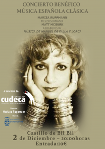 Mariza junto con el guitarrista MattMcGurk, interpretaran piezas de música española clásica de Manuel de Falla y García Lorca. 