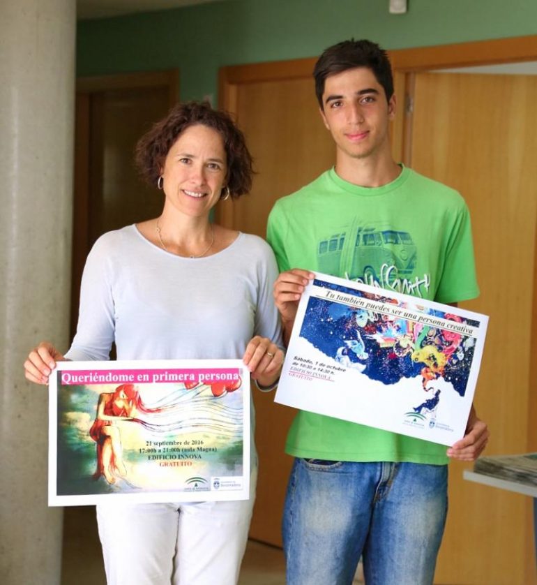 El taller del 21 de septiembre se denomina ‘Queriéndome en primera persona’, y el del 1 de octubre ‘Tú también puedes ser una persona creativa’