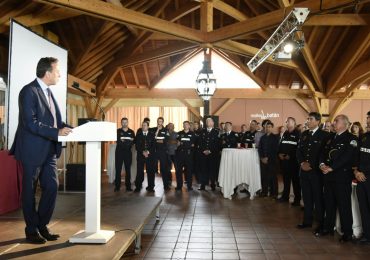 El alcalde presidió ayer los actos con motivo del día de la policía local
