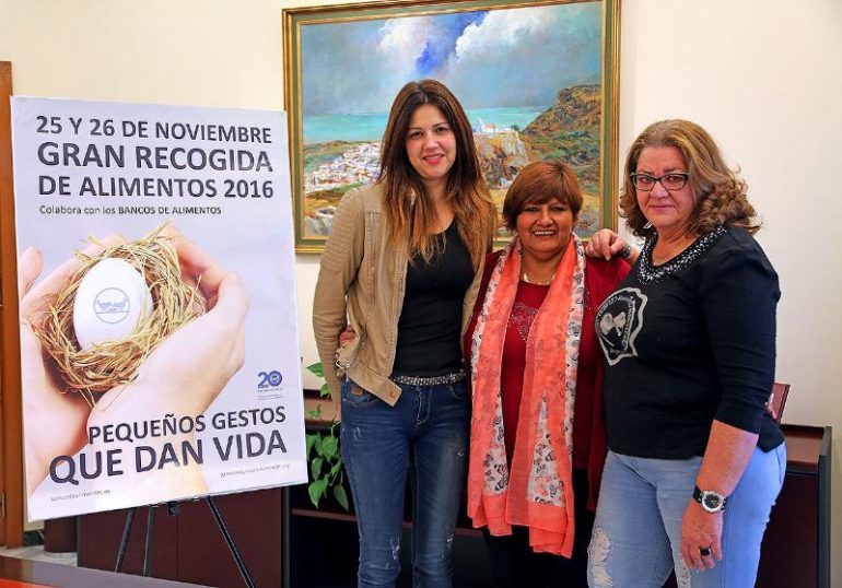 “Animamos a los ciudadanos a que colaboren aportando productos no perecederos los próximos días 25 y 26”