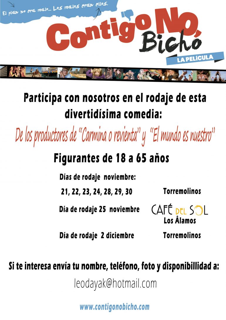 Las grabaciones comenzarán mañana lunes