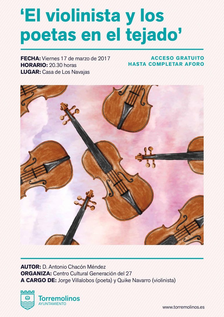 El evento estará organizado por el Centro Cultural de la Generación del 27 y contará con la participación de Jorge Villalobos y Quike Navarro