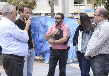 Técnicos de Demarcación de Costas han visitado hoy la zona afectada para realizar un informe de daños con el objetivo valorar las posibles actuaciones