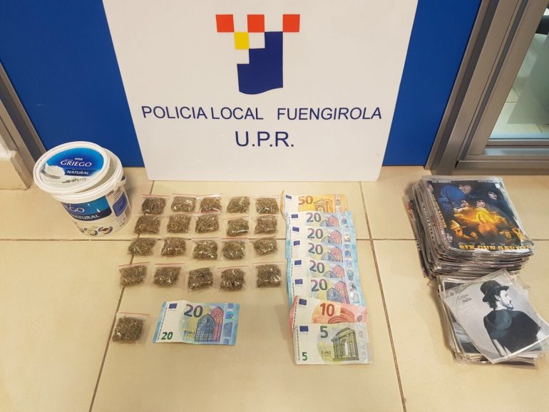 El detenido ya ha sido puesto a disposición judicial, ya que se le intervinieron un total de 61,12 gramos de marihuana, aproximadamente