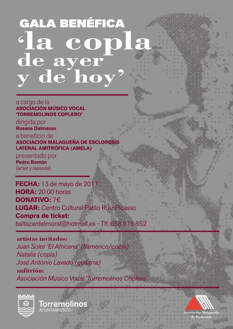 El evento dará comienzo a las 20.00 horas en el Centro Cultural Pablo Ruiz Picasso