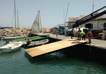 La instalación de una segunda rampa de varada semiflotante y la reparación del maderamen del muelle flotante, son algunas de las mejoras en marcha