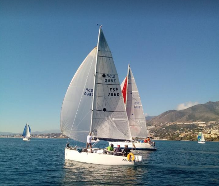 La falta de viento el pasado sábado obligó a recortar el recorrido de la quinta prueba de esta competición