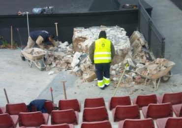 “Las obras culminaran con la adecuación de una zona de asientos para personas con movilidad reducida”, ha anunciado Rodríguez