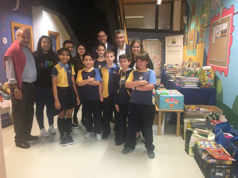 El material recogido se destinará a colegios de Honduras