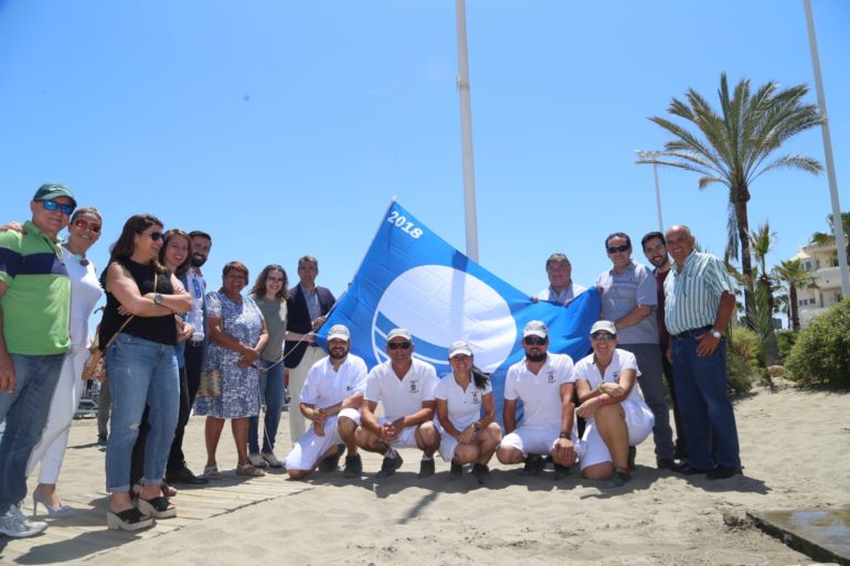 Las playas Fuente de la Salud y Torrebermeja-Santa Ana, junto con el Puerto Deportivo, vuelven a obtener este prestigioso galardón por tercer año consecutivo