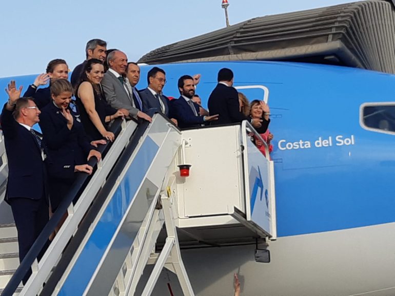 -‘’Avión bautizado con el nombre Costa del Sol’’
