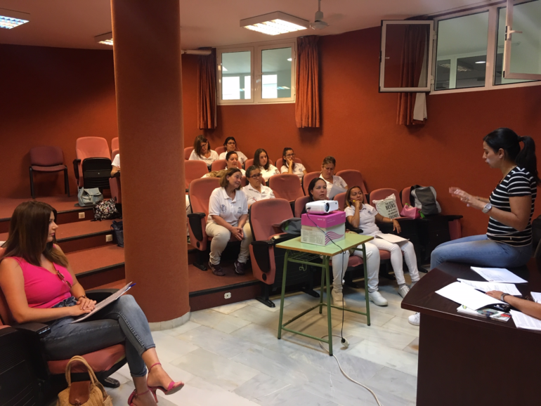 Alumnos del taller ‘Benalmádena Salud y Bienestar Social: Atención Sociosanitaria’