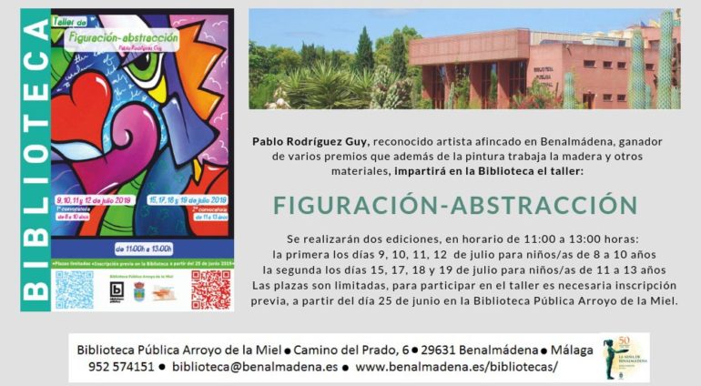 El artista Pablo Rodríguez Guy impartirá el taller.