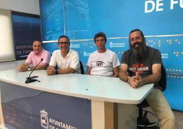 Romero, Ojeda, Alarcón  y Martín en la rueda de prensa de presentación del concierto de Danza Invisible