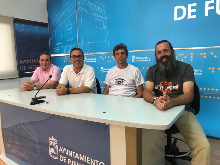 Romero, Ojeda, Alarcón  y Martín en la rueda de prensa de presentación del concierto de Danza Invisible