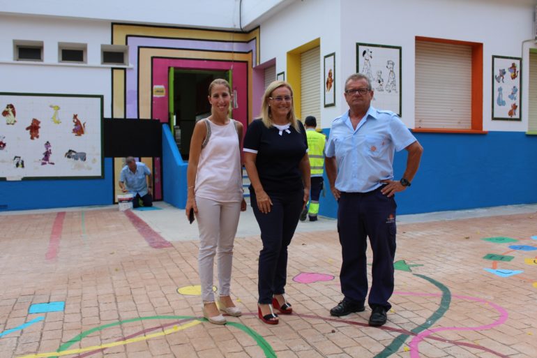 Díaz y Mula en el colegio El Tejar