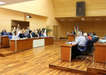 Momento de la votación del presupuesto municipal