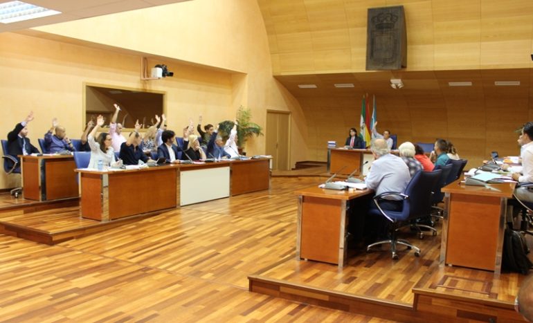 Momento de la votación del presupuesto municipal