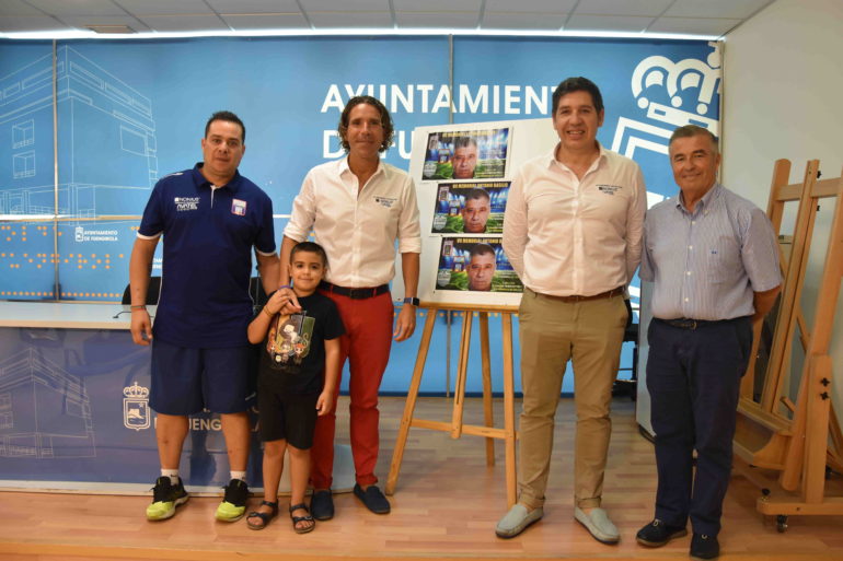 Pedro Cuevas y directiva UD Fuengirola Los Boliches Memorial Antonio Basilio