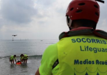 Simulacro drones de vigilancia playas