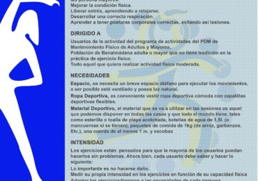 	El objetivo de estos vídeos es mejorar la condición física en este período de confinamiento