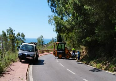 Los trabajos consisten en la limpieza de 1.700 metros lineales de cuneta