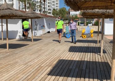 Servicio para que los usuarios de playas adaptadas reserven su hamaca