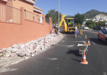 En esta ocasión los trabajos se están realizando en la avenida de Los Argonautas
