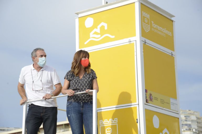 La concejala de Playas y el concejal de Seguridad valoran el buen trabajo de los servicios