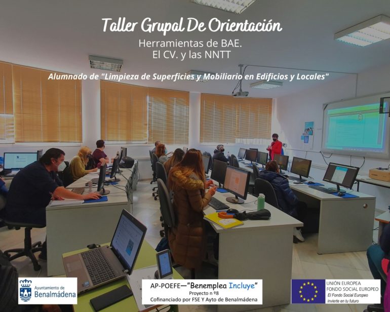 Ofreciendo orientación laboral a 150 alumnos del proyecto