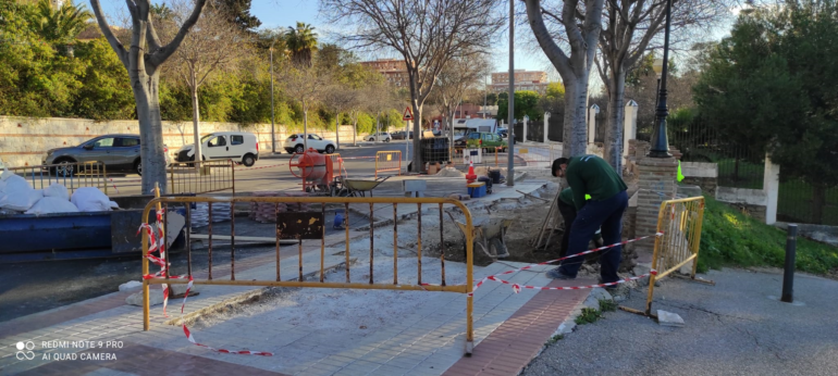 En esta ocasión los trabajos se están realizando en el Camino del Prado