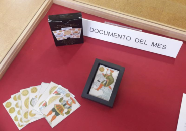 El documento seleccionado ha sido una baraja de naipes impresa por Félix Solesio en 1792
