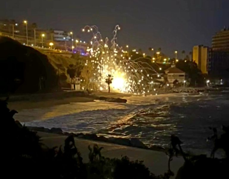 (Momento de la detonación controlada)