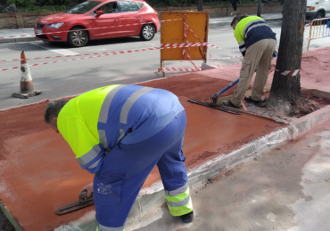En esta ocasión se está trabajando en la avenida de Tívoli