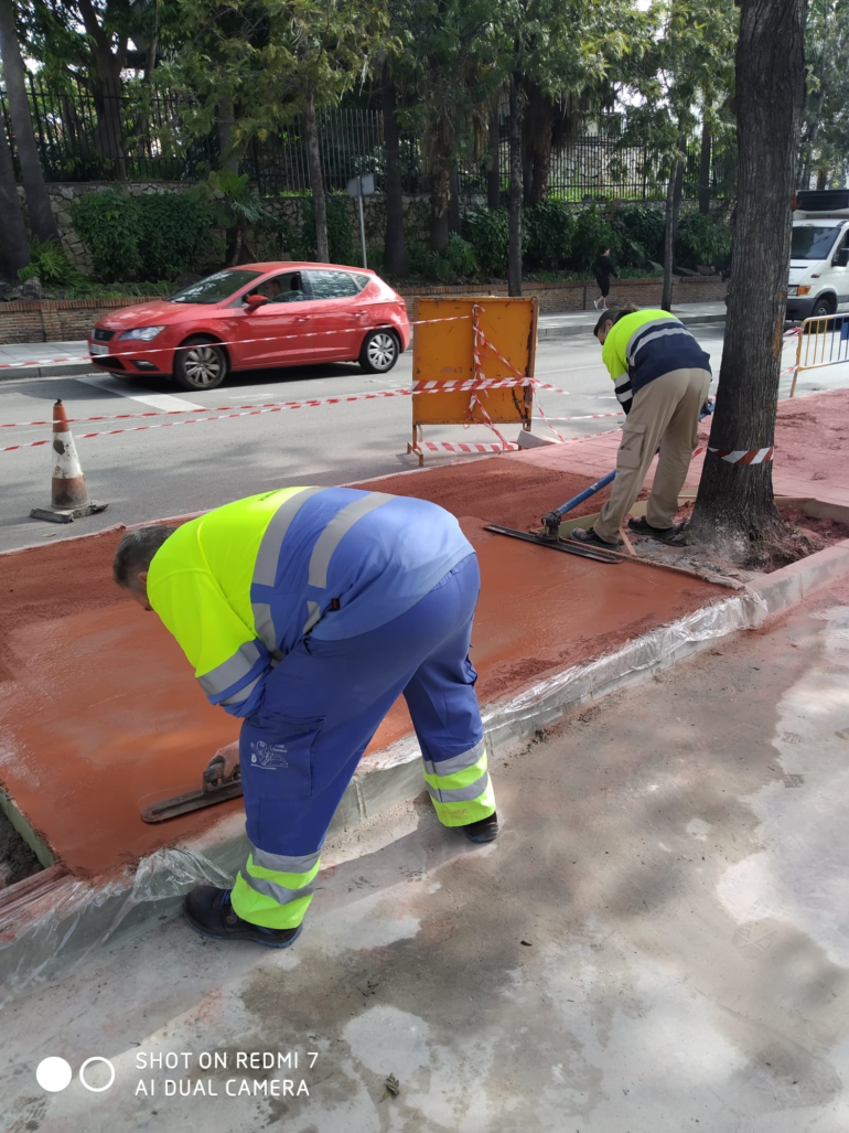 En esta ocasión se está trabajando en la avenida de Tívoli