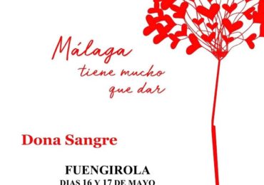 Cartel donación sangre 16 y 17 mayo