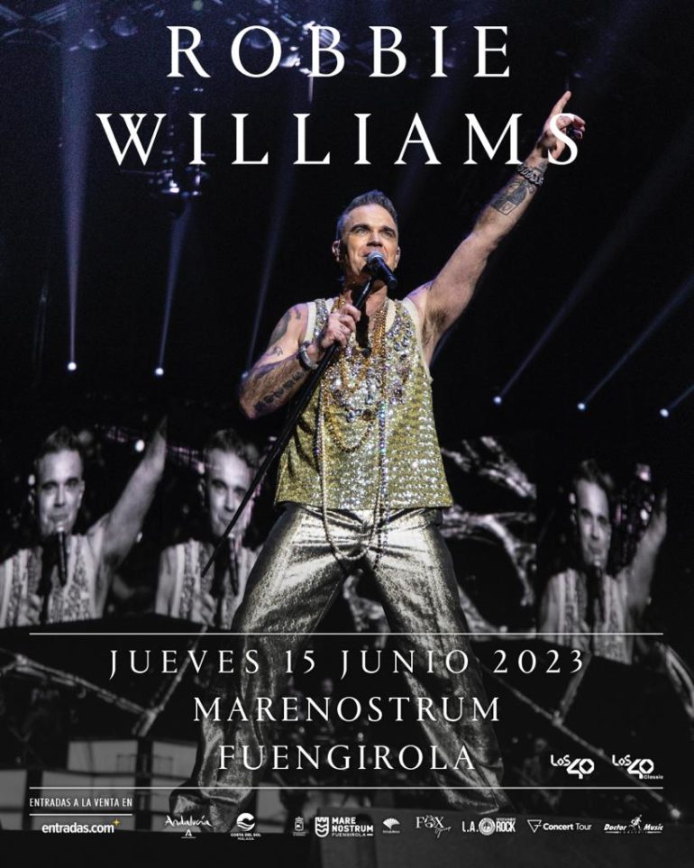 Cartel concierto Robbie Williams