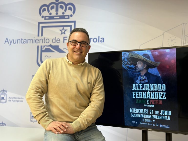 Rodrigo Romero anuncia la actuación de Alejandro Fernández en Marenostrum Fuengirola