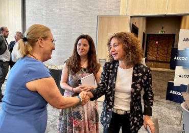 Ana Mula con la vicealcaldesa de Nueva York, Meera Joshi