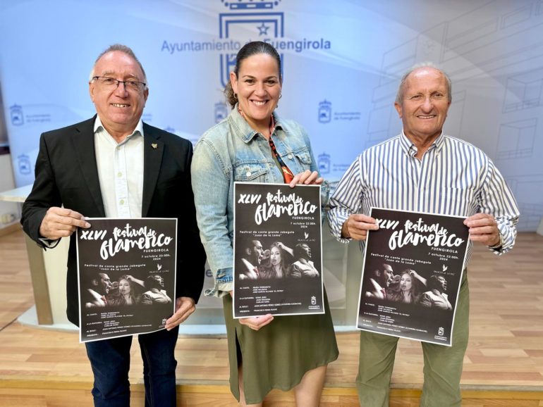 Morilla, Moreno y Aragonés presentan el Festival Flamenco de Cante Grande El Jabegote Juan de la Loma