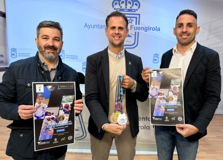 Montiel, Rodrígueza y Gómez presentan el torneo de taekwondo