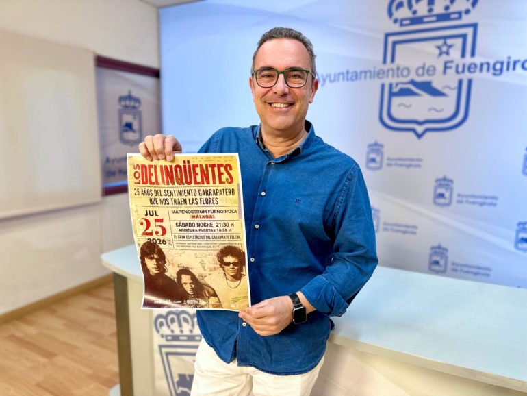 Rodrigo Romero presenta el concierto de Los Delincuentes en Marenostrum Fuengirola