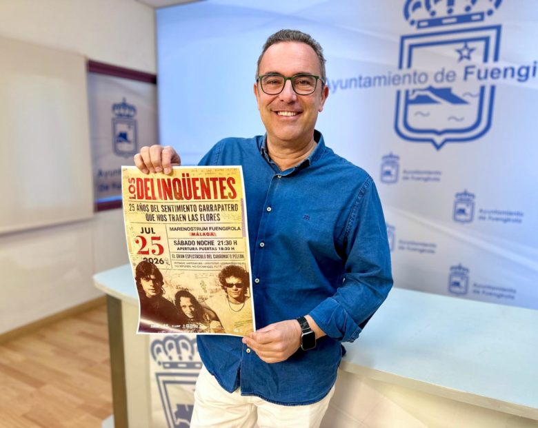 Rodrigo Romero presenta el concierto de Los Delincuentes en Marenostrum Fuengirola